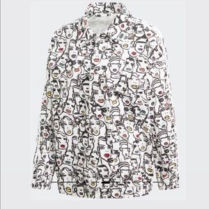 Adidas fiorucci denim fall and winter jacket